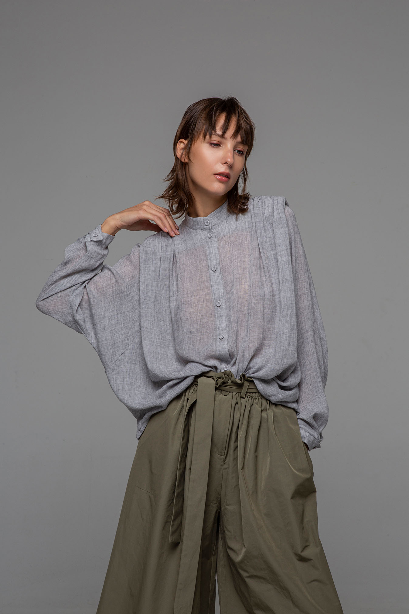 Oversize Ruffled Shirt by Noble Athens Store